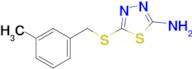 5-[[(3-Methylphenyl)methyl]thio]-1,3,4-thiadiazol-2-amine