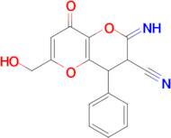 6-(hydroxymethyl)-2-imino-8-oxo-4-phenyl-2H,3H,4H,8H-pyrano[3,2-b]pyran-3-carbonitrile