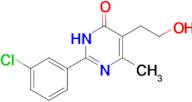 2-(3-chlorophenyl)-5-(2-hydroxyethyl)-6-methyl-3,4-dihydropyrimidin-4-one