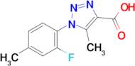 1-(2-Fluoro-4-methylphenyl)-5-methyl-1H-1,2,3-triazole-4-carboxylic acid