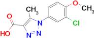 1-(3-Chloro-4-methoxyphenyl)-5-methyl-1H-1,2,3-triazole-4-carboxylic acid