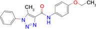 N-(4-ethoxyphenyl)-5-methyl-1-phenyl-1H-1,2,3-triazole-4-carboxamide