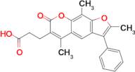 3-(2,5,9-Trimethyl-7-oxo-3-phenyl-7H-furo[3,2-g]chromen-6-yl)propanoic acid