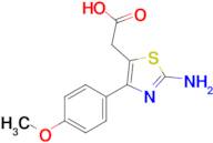 2-Amino-4-(4-methoxyphenyl)-5-thiazoleacetic acid