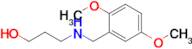 3-((2,5-Dimethoxybenzyl)amino)propan-1-ol