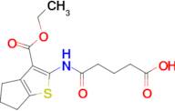 5-((3-(Ethoxycarbonyl)-5,6-dihydro-4H-cyclopenta[b]thiophen-2-yl)amino)-5-oxopentanoic acid