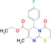 Ethyl 6-(4-fluorophenyl)-8-methyl-4-oxo-3,4-dihydro-2H,6H-pyrimido[2,1-b][1,3]thiazine-7-carboxy...