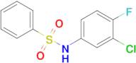 N-(3-chloro-4-fluorophenyl)benzenesulfonamide