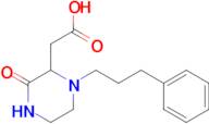 2-(3-Oxo-1-(3-phenylpropyl)piperazin-2-yl)acetic acid