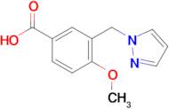 3-((1H-pyrazol-1-yl)methyl)-4-methoxybenzoic acid