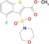 Methyl 4-fluoro-3-(morpholinosulfonyl)benzo[b]thiophene-2-carboxylate