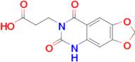 3-(6,8-Dioxo-5,8-dihydro-[1,3]dioxolo[4,5-g]quinazolin-7(6H)-yl)propanoic acid