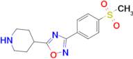 3-(4-(Methylsulfonyl)phenyl)-5-(piperidin-4-yl)-1,2,4-oxadiazole