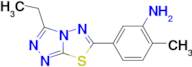 5-(3-Ethyl-[1,2,4]triazolo[3,4-b][1,3,4]thiadiazol-6-yl)-2-methylaniline