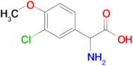 2-Amino-2-(3-chloro-4-methoxyphenyl)acetic acid