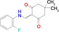 2-(((2-Fluorophenyl)amino)methylene)-5,5-dimethylcyclohexane-1,3-dione