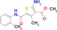 Methyl 2-amino-4-methyl-5-(o-tolylcarbamoyl)thiophene-3-carboxylate