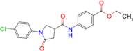 Ethyl 4-(1-(4-chlorophenyl)-5-oxopyrrolidine-3-carboxamido)benzoate