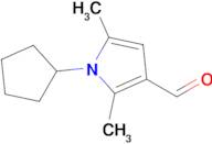 1-Cyclopentyl-2,5-dimethyl-1H-pyrrole-3-carbaldehyde