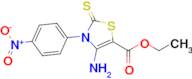 Ethyl 4-amino-3-(4-nitrophenyl)-2-thioxo-2,3-dihydrothiazole-5-carboxylate