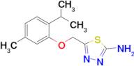 5-((2-Isopropyl-5-methylphenoxy)methyl)-1,3,4-thiadiazol-2-amine