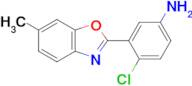 4-Chloro-3-(6-methylbenzo[d]oxazol-2-yl)aniline