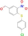 4-((4-Chlorophenyl)thio)-3-nitrobenzaldehyde