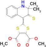 Dimethyl 2-(2,2-dimethyl-3-thioxo-2,3-dihydroquinolin-4(1H)-ylidene)-1,3-dithiole-4,5-dicarboxylate