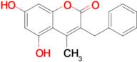 3-Benzyl-5,7-dihydroxy-4-methyl-2H-chromen-2-one