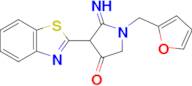 4-(1,3-benzothiazol-2-yl)-1-[(furan-2-yl)methyl]-5-iminopyrrolidin-3-one