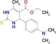 Ethyl 4-(4-(dimethylamino)phenyl)-6-methyl-2-thioxo-1,2,3,4-tetrahydropyrimidine-5-carboxylate