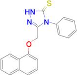 3-[(naphthalen-1-yloxy)methyl]-4-phenyl-4,5-dihydro-1H-1,2,4-triazole-5-thione