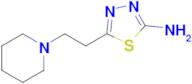 5-(2-(Piperidin-1-yl)ethyl)-1,3,4-thiadiazol-2-amine