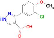 3-(3-Chloro-4-methoxyphenyl)-1H-pyrazole-4-carboxylic acid