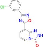 8-[3-(3-chlorophenyl)-1,2,4-oxadiazol-5-yl]-2H,3H-[1,2,4]triazolo[4,3-a]pyridin-3-one