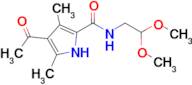 4-Acetyl-N-(2,2-dimethoxyethyl)-3,5-dimethyl-1H-pyrrole-2-carboxamide