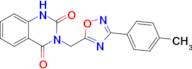 3-((3-(P-tolyl)-1,2,4-oxadiazol-5-yl)methyl)quinazoline-2,4(1H,3H)-dione