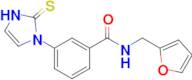 N-[(furan-2-yl)methyl]-3-(2-sulfanylidene-2,3-dihydro-1H-imidazol-1-yl)benzamide