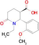 (2R,3R)-1-ethyl-2-(2-methoxyphenyl)-6-oxopiperidine-3-carboxylic acid