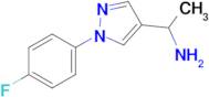 1-(1-(4-Fluorophenyl)-1H-pyrazol-4-yl)ethan-1-amine