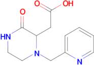 2-(3-Oxo-1-(pyridin-2-ylmethyl)piperazin-2-yl)acetic acid