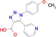 1-(4-Methoxyphenyl)-5-(pyridin-3-yl)-1H-1,2,3-triazole-4-carboxylic acid