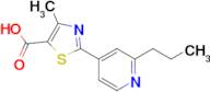 4-Methyl-2-(2-propylpyridin-4-yl)thiazole-5-carboxylic acid