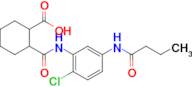 2-((5-Butyramido-2-chlorophenyl)carbamoyl)cyclohexane-1-carboxylic acid