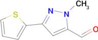 1-Methyl-3-(thiophen-2-yl)-1H-pyrazole-5-carbaldehyde