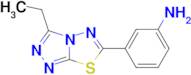 3-(3-Ethyl-[1,2,4]triazolo[3,4-b][1,3,4]thiadiazol-6-yl)aniline