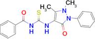 N-((1,5-dimethyl-3-oxo-2-phenyl-2,3-dihydro-1H-pyrazol-4-yl)carbamothioyl)benzamide