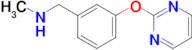 N-methyl-1-(3-(pyrimidin-2-yloxy)phenyl)methanamine