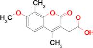 2-(7-Methoxy-4,8-dimethyl-2-oxo-2H-chromen-3-yl)acetic acid