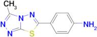 4-(3-Methyl-[1,2,4]triazolo[3,4-b][1,3,4]thiadiazol-6-yl)aniline